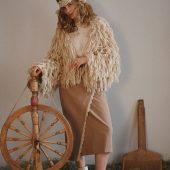 Handmade Alpaca Merino Cardigan: Cropped Open Front Knit Sweater