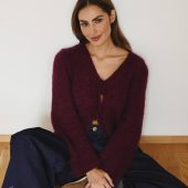 Handmade Mohair Knit Cardigan: Cozy Lightweight Sweater