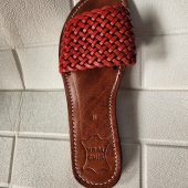 Handwoven Leather Moroccan Sandals For Women – Terracotta Braided Slide Flats – Artisan Summer Shoes 37 To 42 – Handmade Real Leather Slides