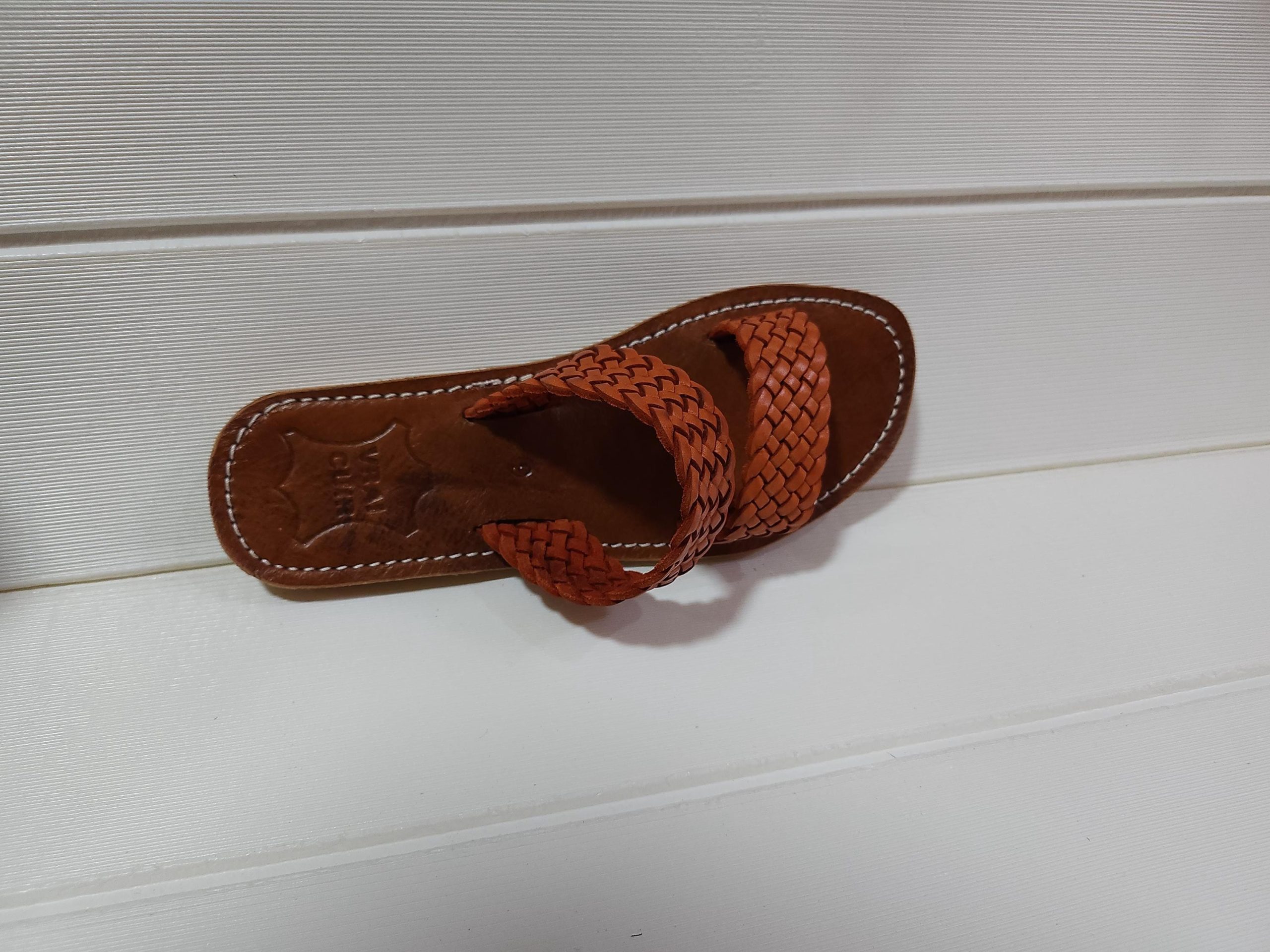 Handmade Moroccan Leather Sandals – Woven Double Strap Flat Slides – Boho Summer Slippers For Women – Comfy Brown Artisan Shoes (eu 37–42)